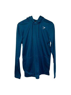Gymshark womens Teal Hooded Long Sleeve Sweatshirt M